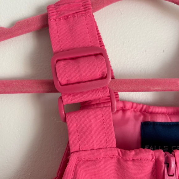 Falls Creek Kids Hot Pink Insulated Snow Ski Suit Pants Overalls Size 18 Months - Picture 10 of 11